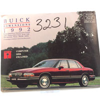  - Buick Dimensions 1992