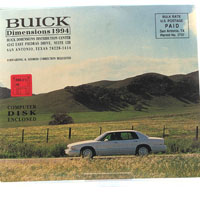  - Buick Dimensions 1994